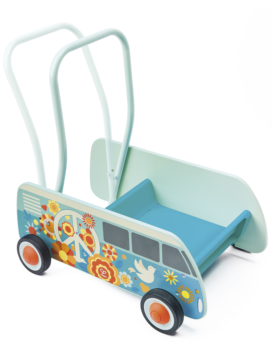 Ходунки Hape Автобус мира с ручкой многоцветный - фото 4
