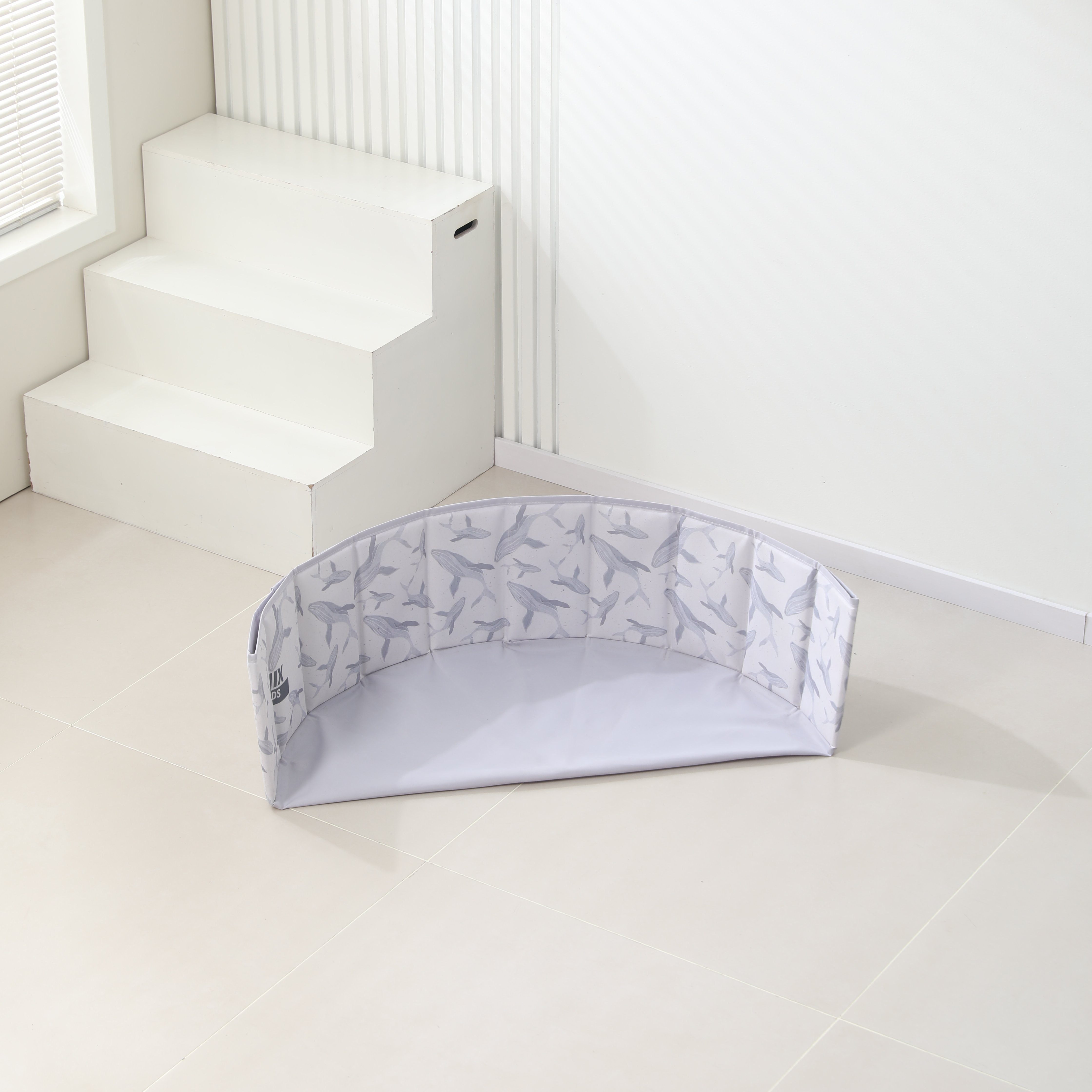 Сухой бассейн для шариков UNIX Kids Ocean 100 см Grey (без шариков) - фото 15