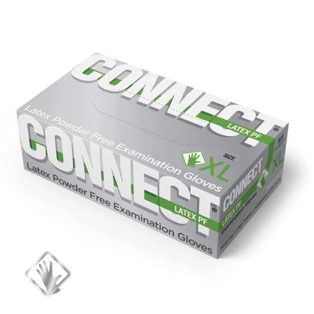Перчатки одноразовые CONNECT медицинские смотровые латексные неопудренные 45 пар