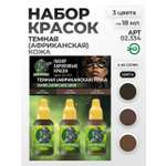 Набор акриловых красок для модели Jim Scale Темная(африканская) Кожа 3 цвета по 18мл