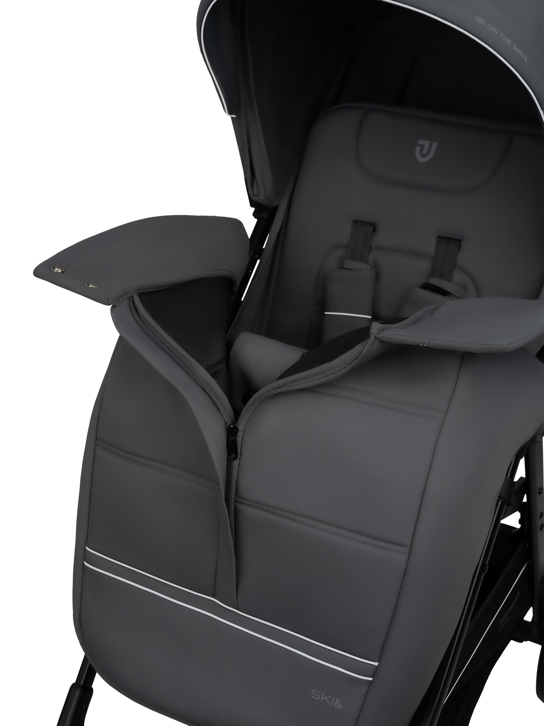 Коляска прогулочная JOVOLA Skill серый - фото 14