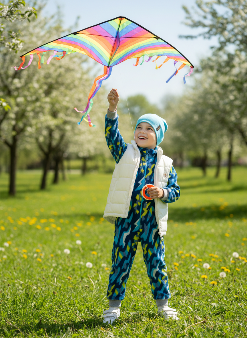 Комбинезон Утенок 279(ш) синий абстракция - фото 7