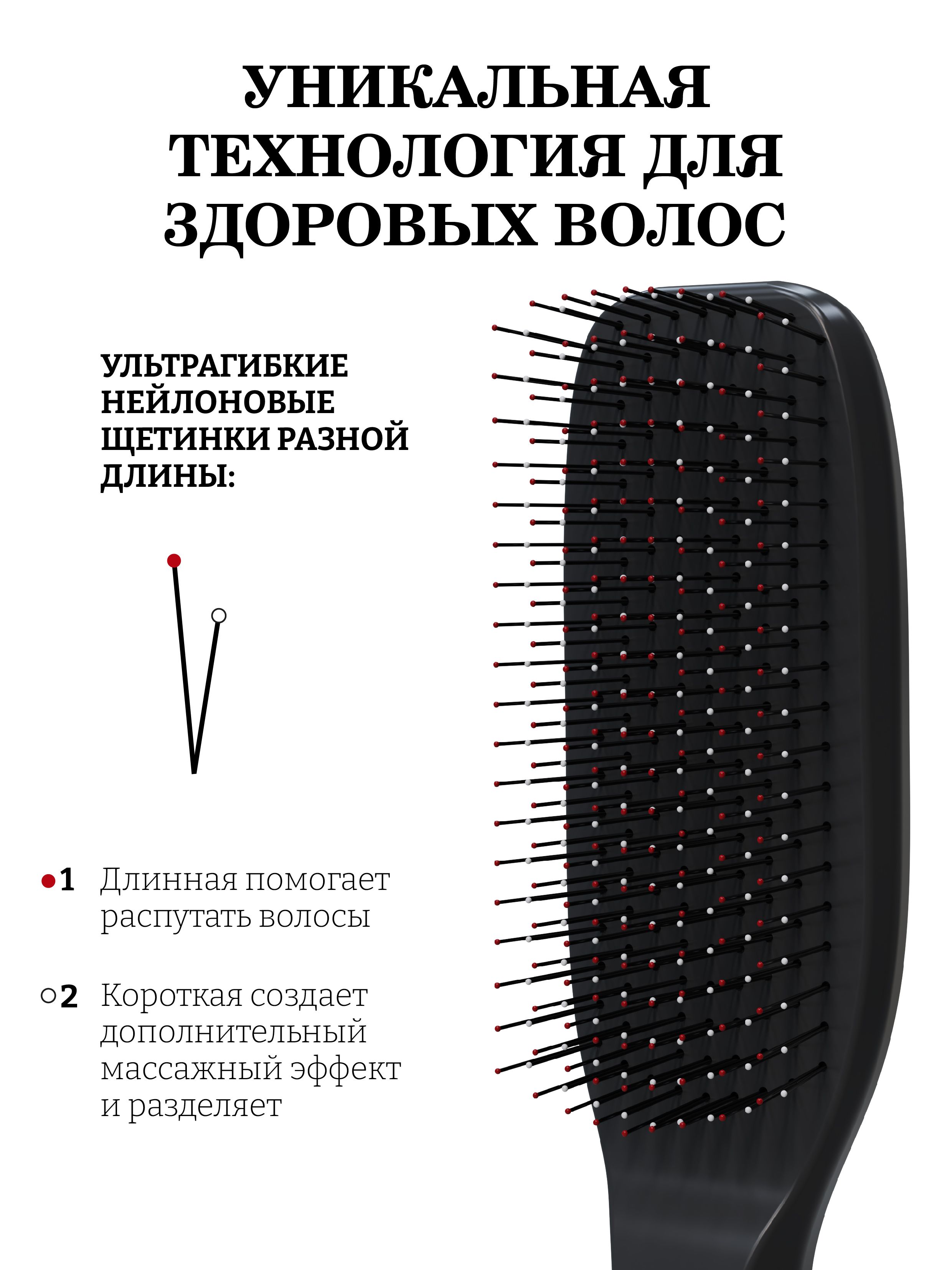 Массажная расческа I LOVE MY HAIR - фото 2