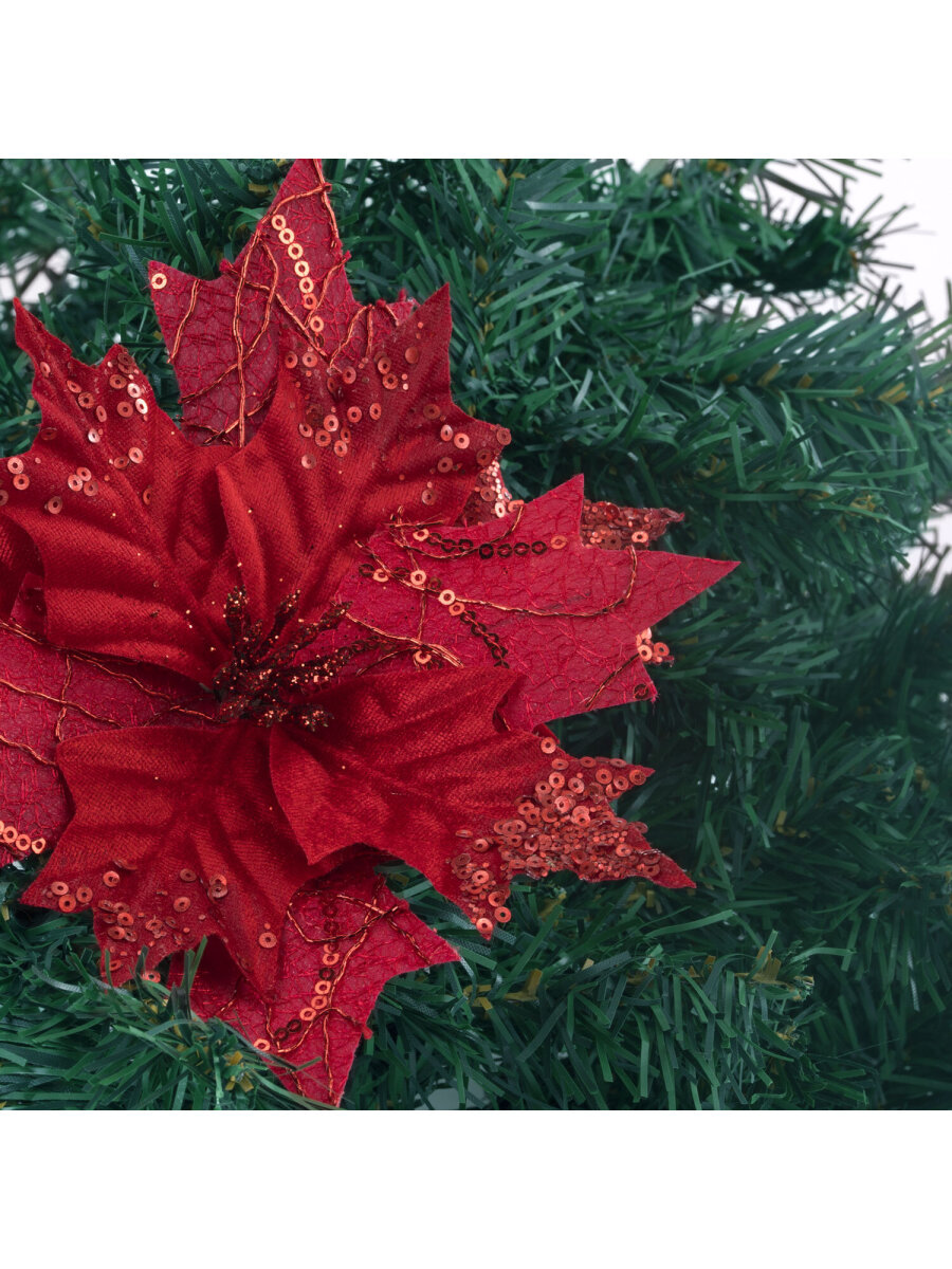 Елочные игрушки Золотая сказка Цветок набор 3 штуки - фото 12