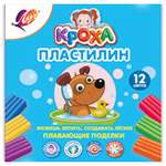 Пластилин Луч плавающий 12 цв.