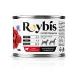 Корм полнорационный для взрослых собак Roybis с чувствительным пищеварением консервированный Паштет с говядиной 180г