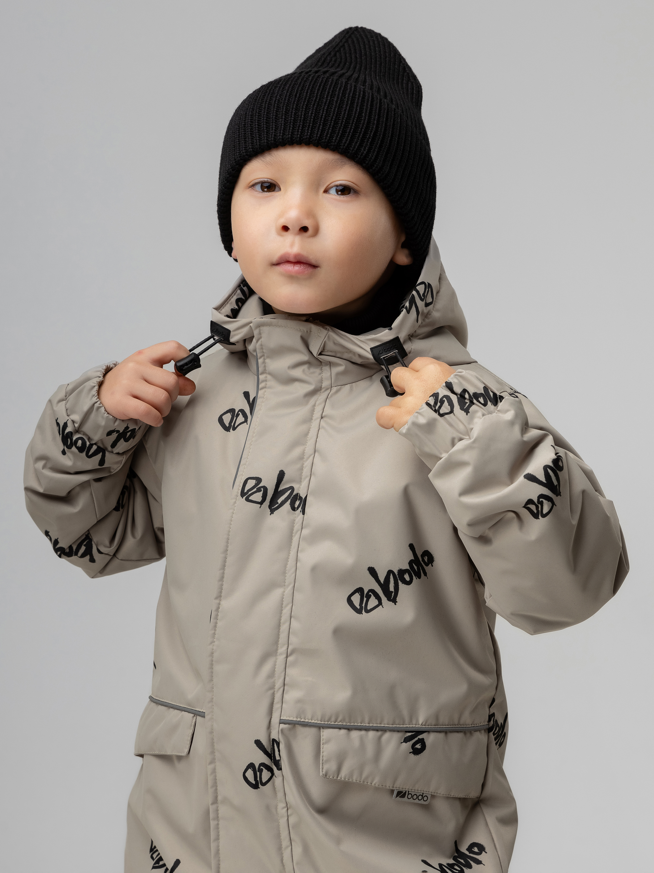 Комбинезон Bodo 35-9MU_бежевый (черный) - фото 6