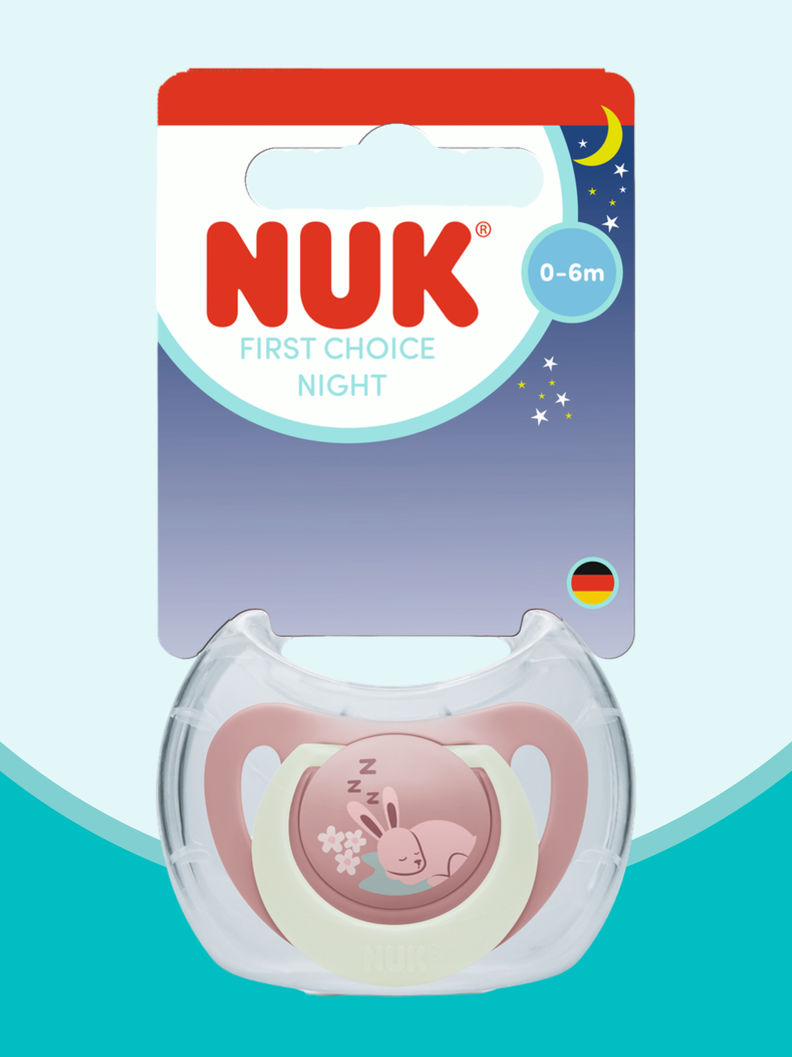 Пустышка Nuk силикон ортодонтическая от 0 мес. 1 шт. - фото 1