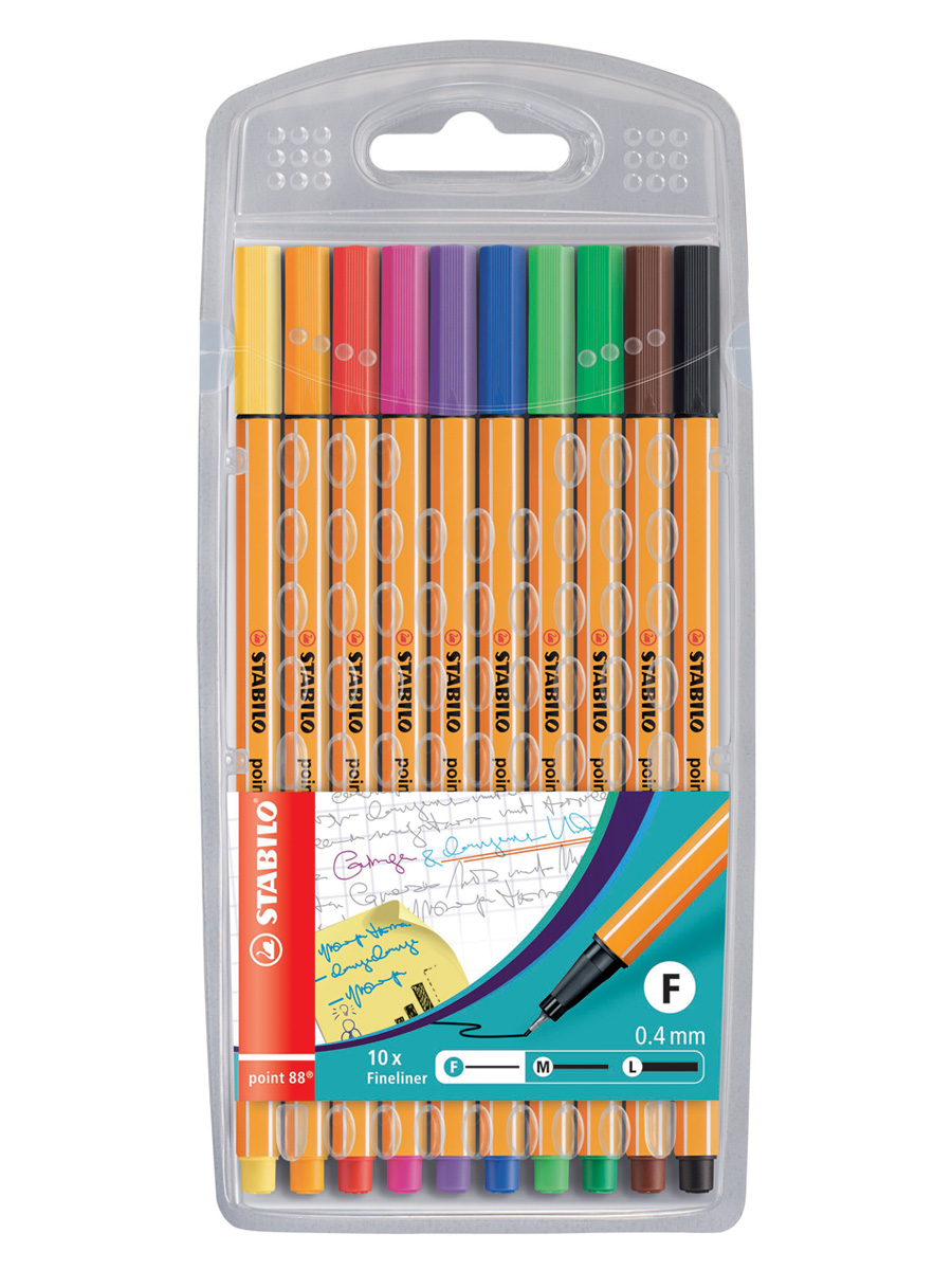 Ручка капиллярная STABILO 10 шт. - фото 1