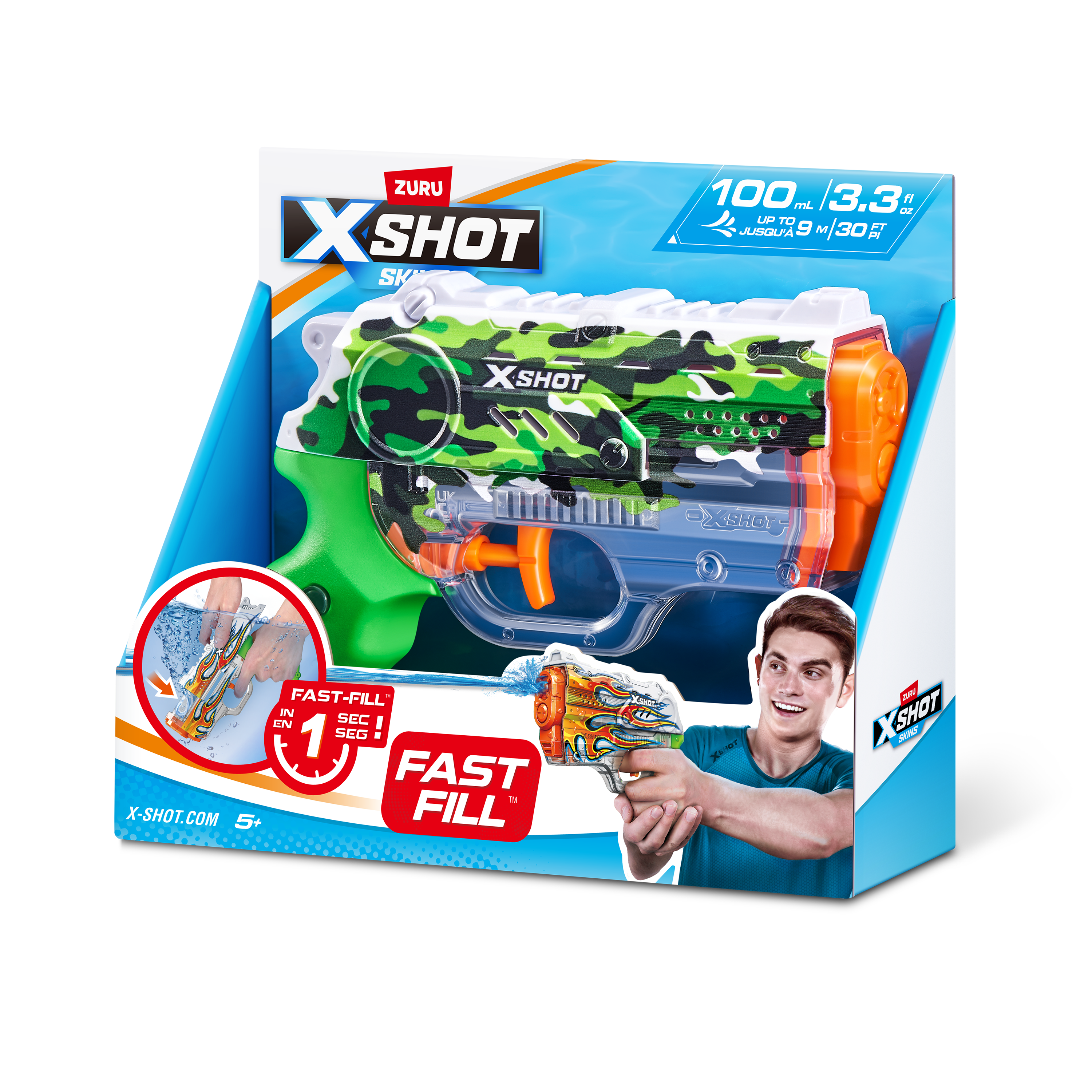 Бластер водный Zuru XSHOT  Skins Нано - фото 9