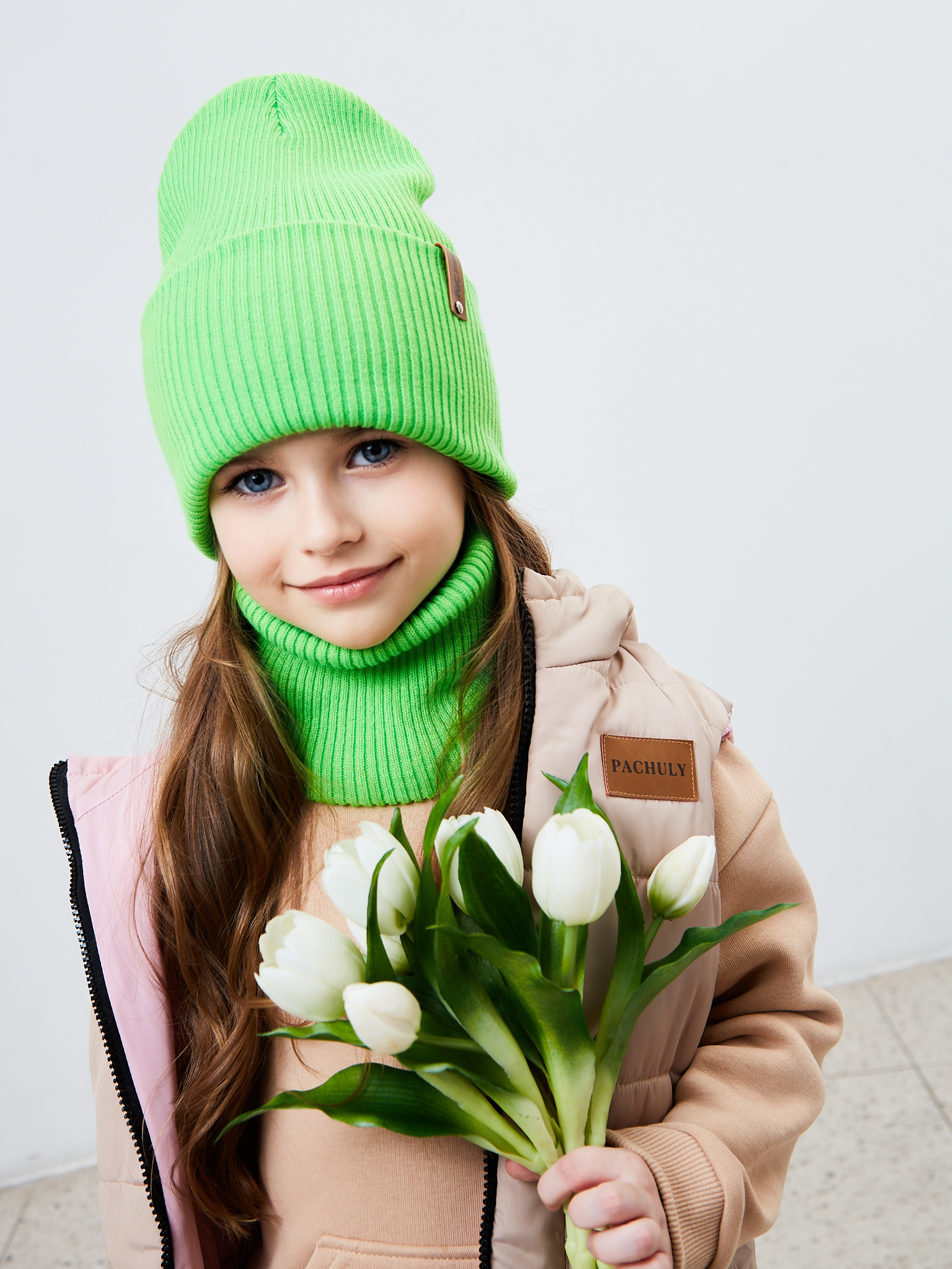 Шапка и снуд KUBRIO KU-H-52-lopata-LgreenG - фото 9