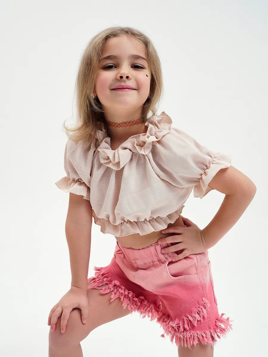 Топ RuStyle Топ-рюшк-однот-беж - фото 9