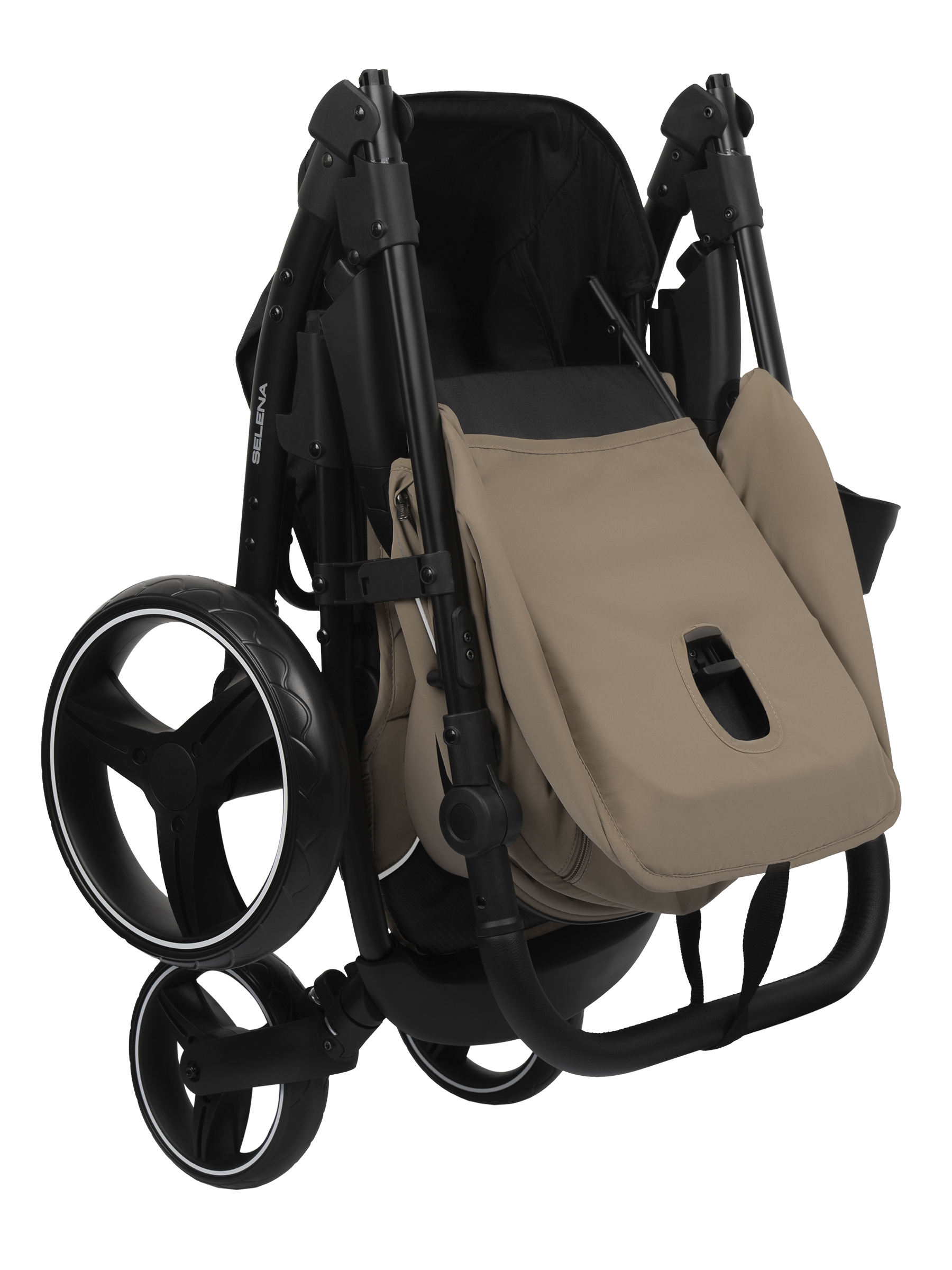 Коляска прогулочная JOVOLA SELENA 2026 всесезонная бежевый - фото 26