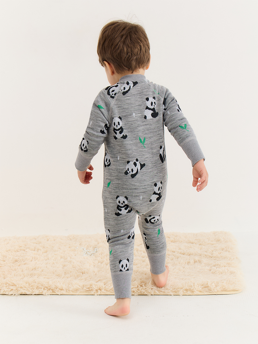Термокомбинезон Dr. Wool DWWNB16/панды - фото 6
