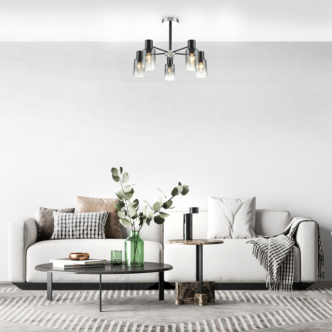 Люстра ESCADA Escada 2120/5P E14*40W Black - фото 3