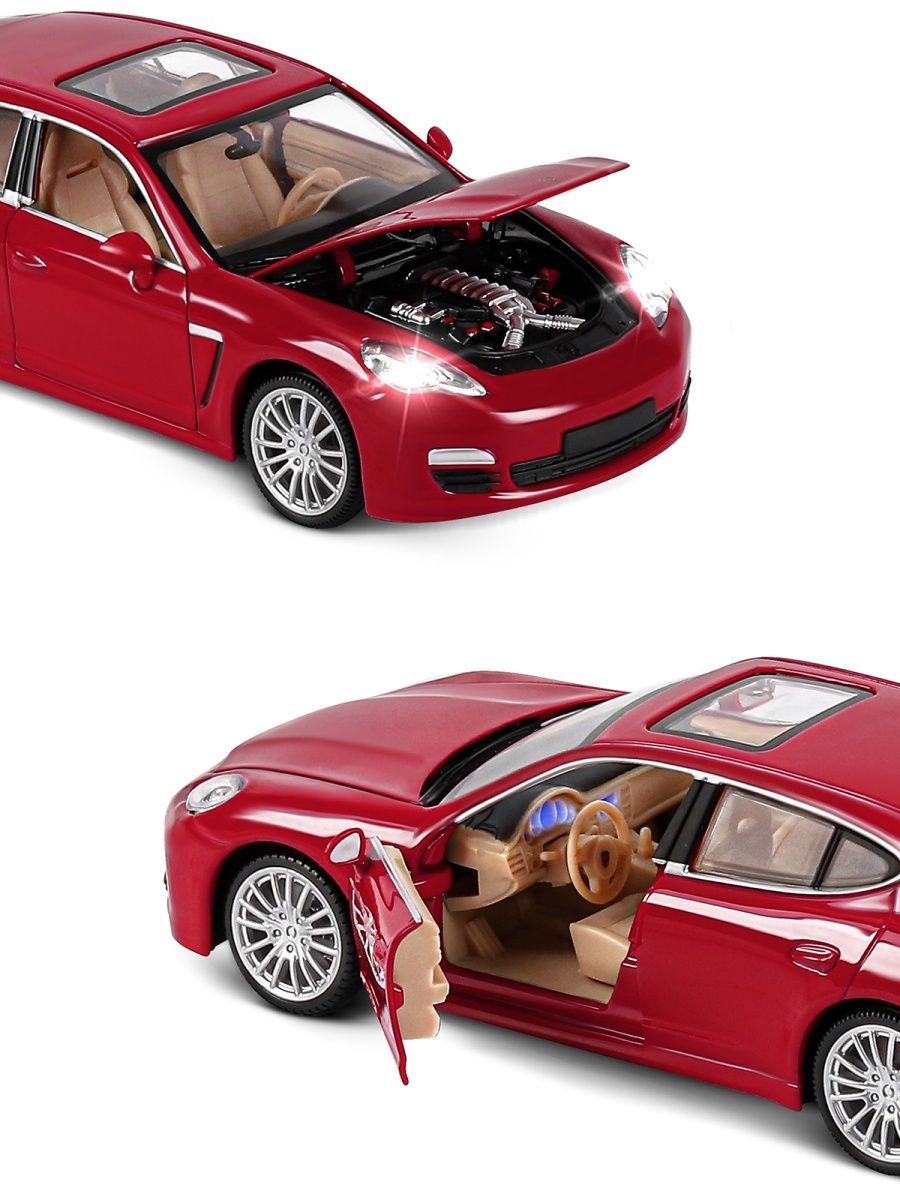 Автомобиль АВТОпанорама Porsche Panamera S 1:24 JB1251133 - фото 9