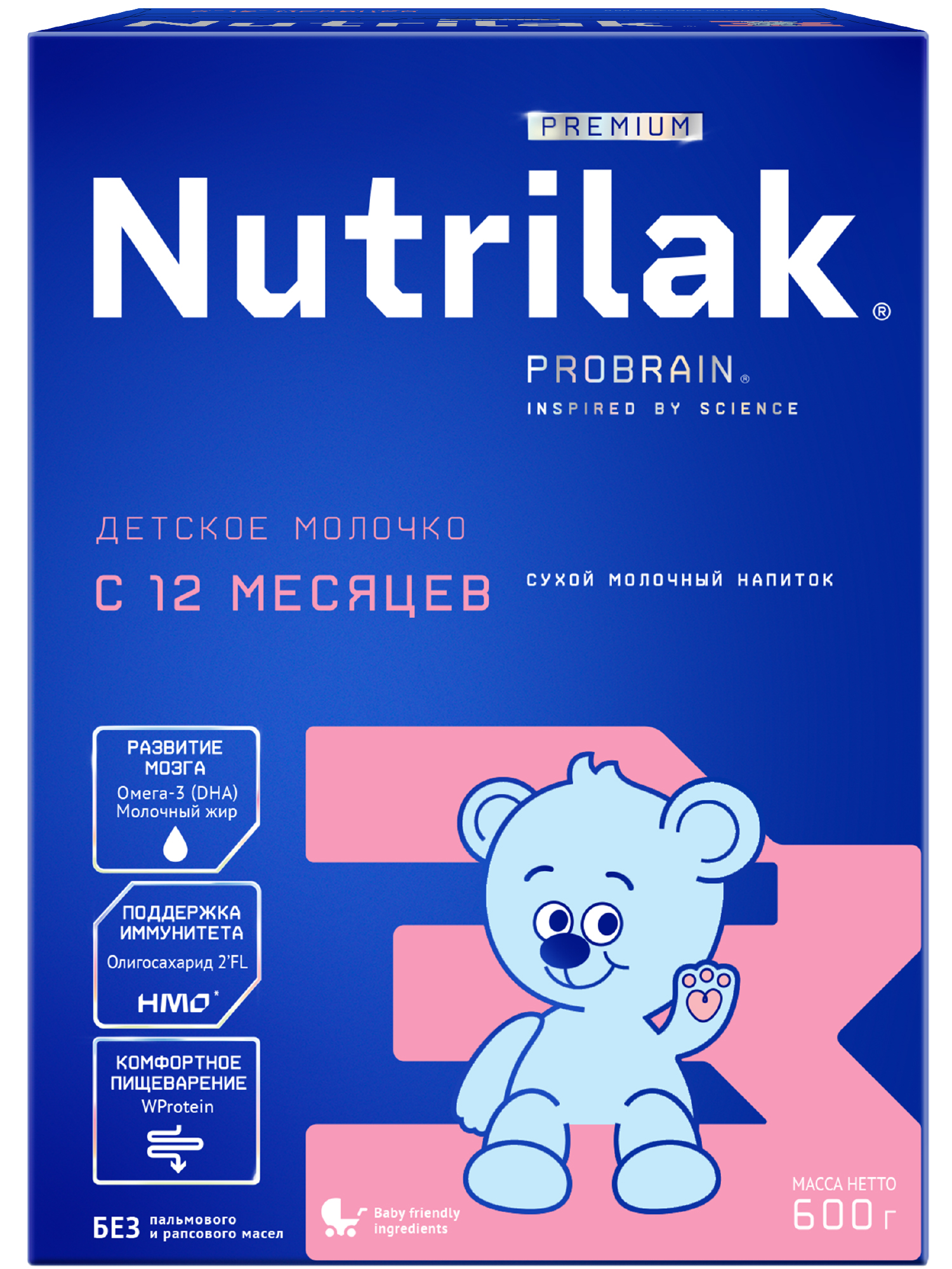 Смесь молочная Nutrilak Premium 3 с 12 месяцев 600г - фото 1