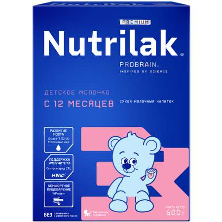 Смесь молочная Nutrilak Premium 3 с 12 месяцев 600г