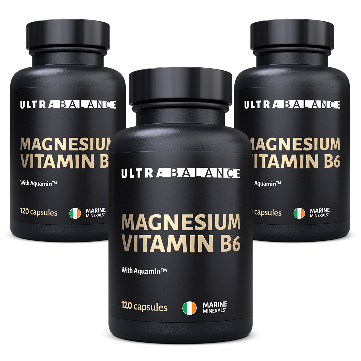 Магний витамин В6 премиум UltraBalance бад для мужчин и женщин Magnesium b6 с комплексом Aquamin 360 капсул - фото 1