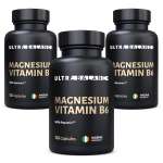 Магний витамин В6 премиум UltraBalance бад для мужчин и женщин Magnesium b6 с комплексом Aquamin 360 капсул