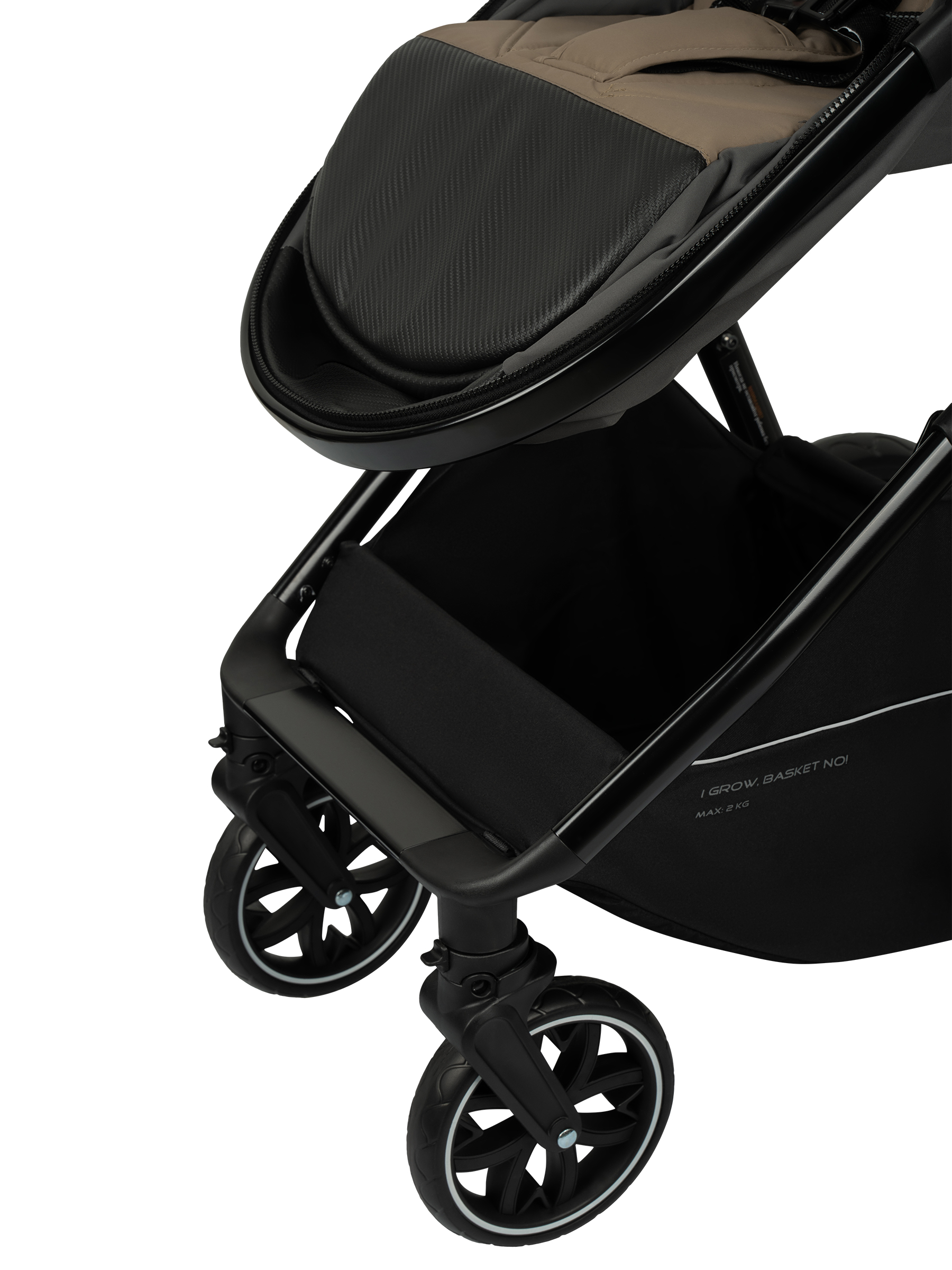 Коляска трансформер JOVOLA Folk 2в1 темно-бежевый - фото 25