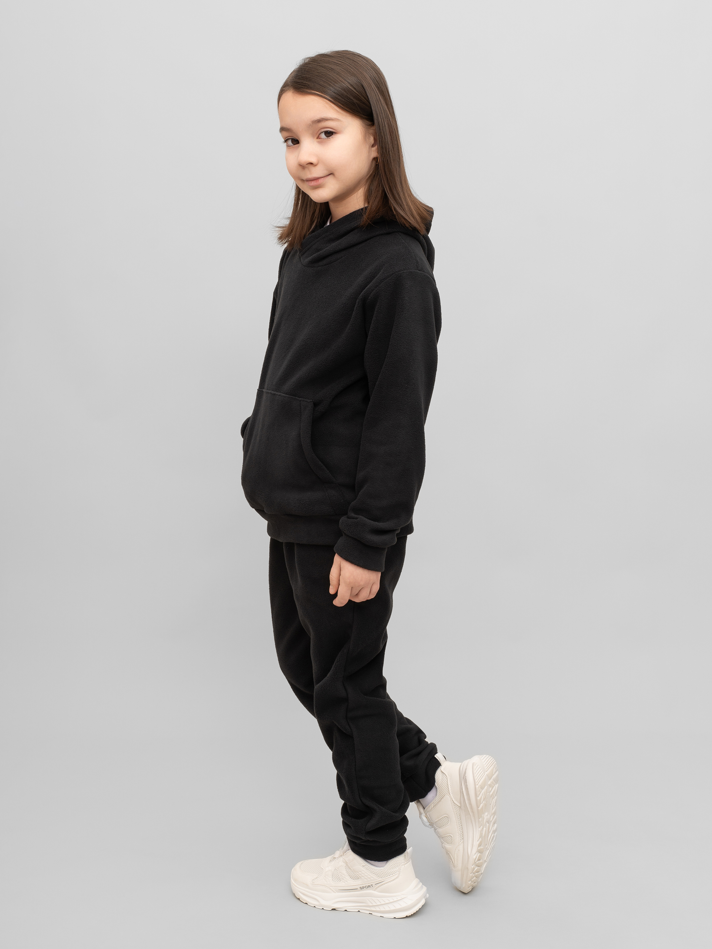 Худи и брюки Утенок 7043г(ш) черный - фото 17