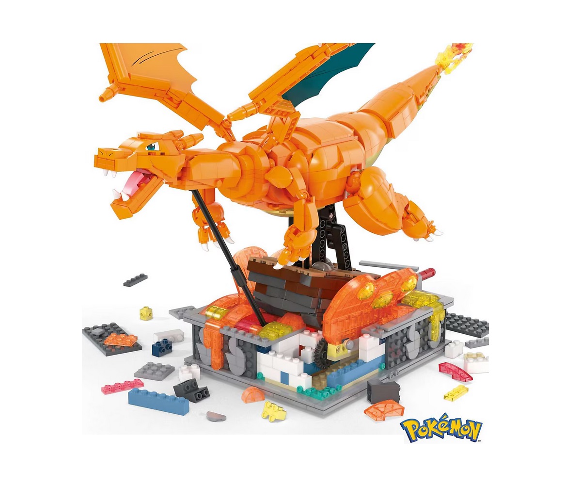 Конструктор Mega Construx Pokémon Motion Glurak 1664 дет. - фото 3
