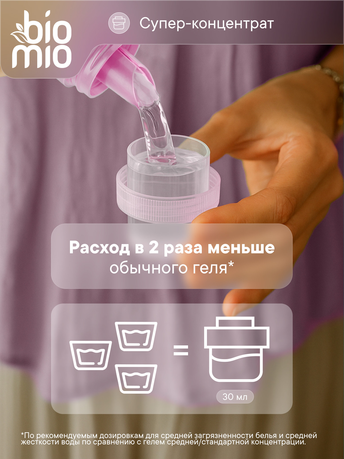 Гель для стирки BioMio для деликатных тканей 0.9 л - фото 6