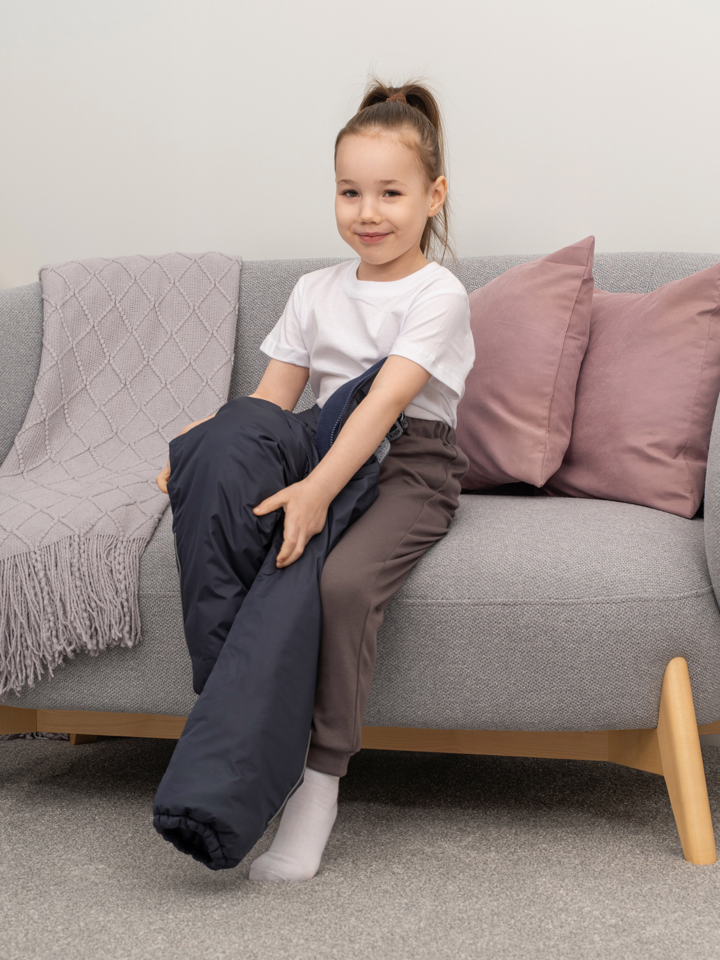 Брюки Утенок 432/1 серый - фото 4