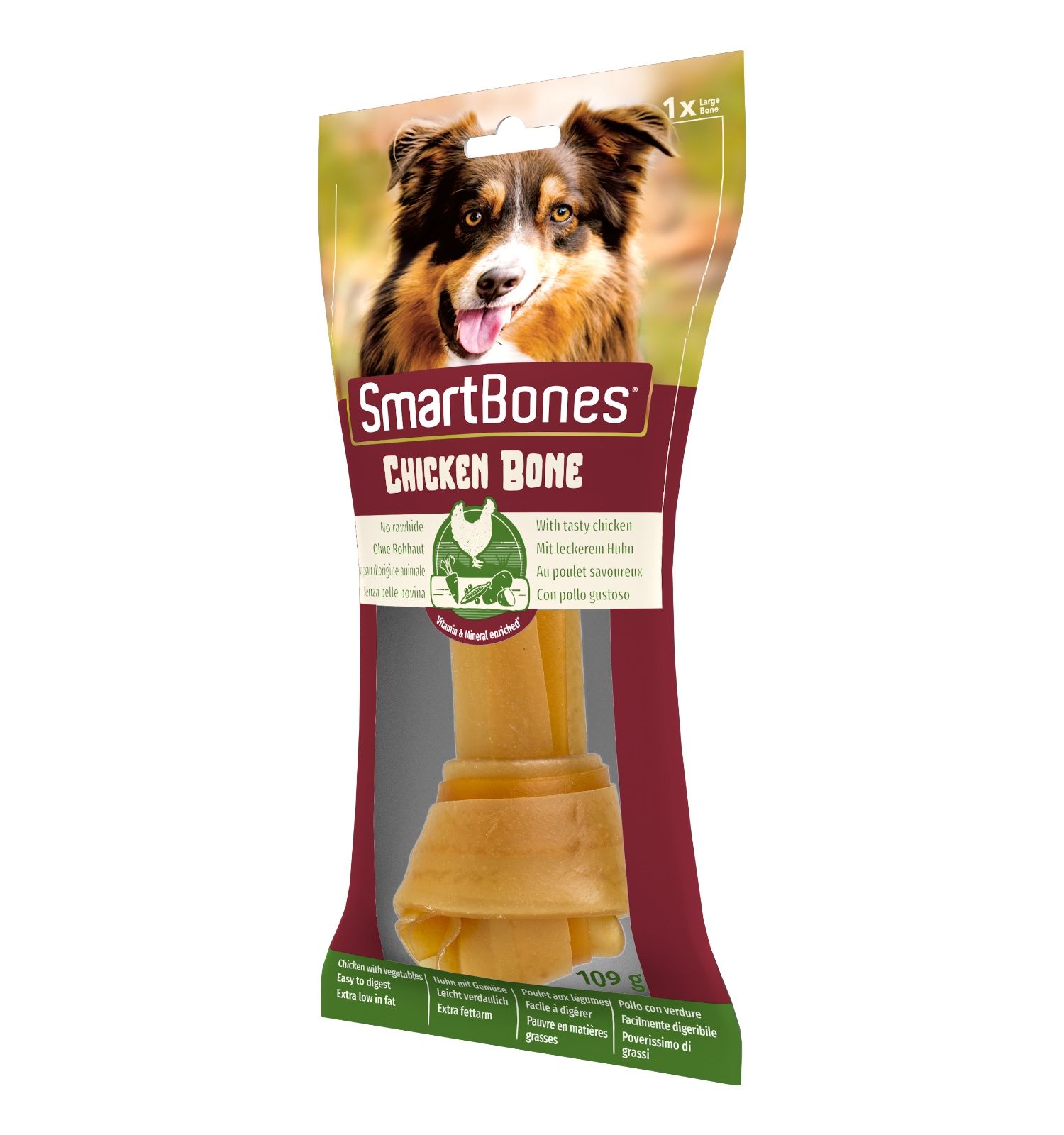 Лакомство для собак косточка Smart Bones куриная большая 1шт - фото 2
