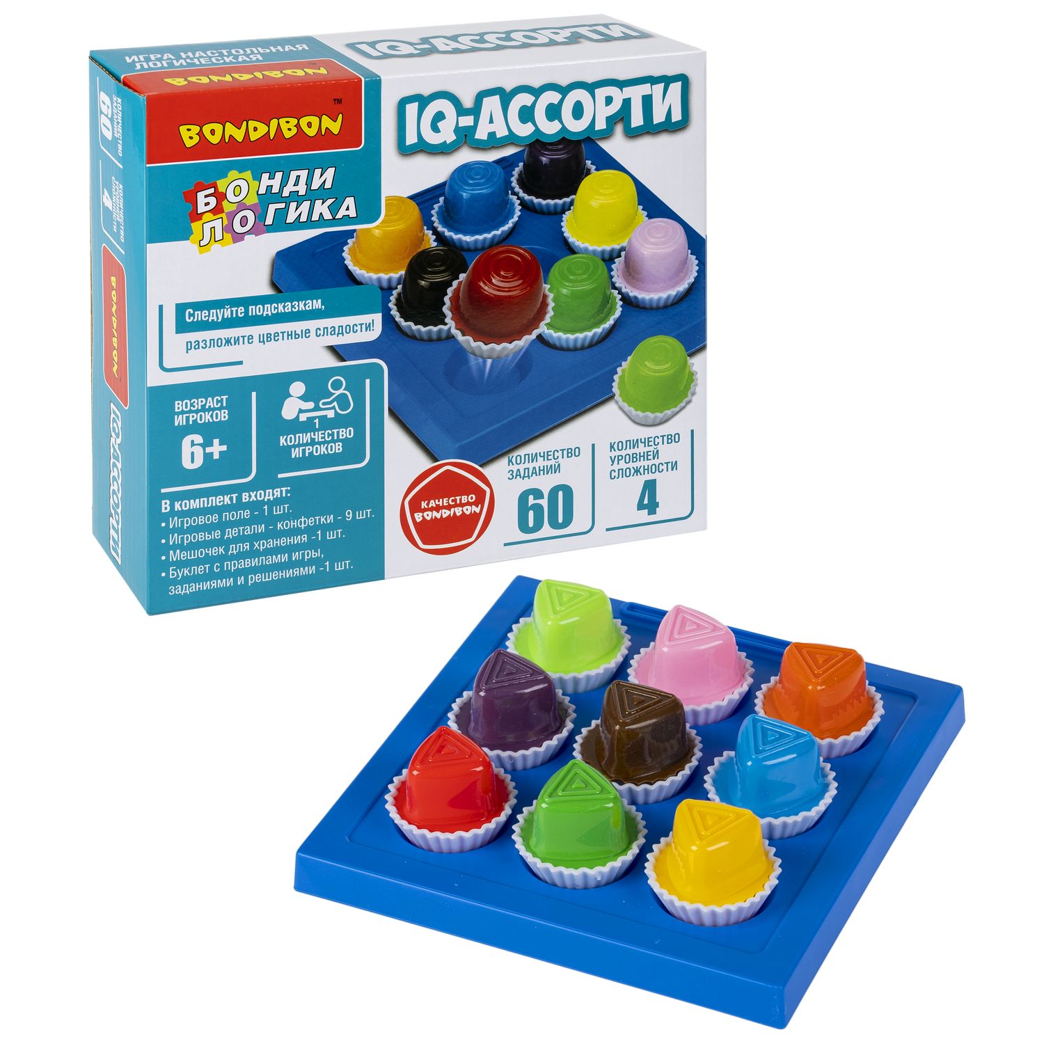Настольная игра Bondibon логическая IQ-АССОРТИ - фото 3