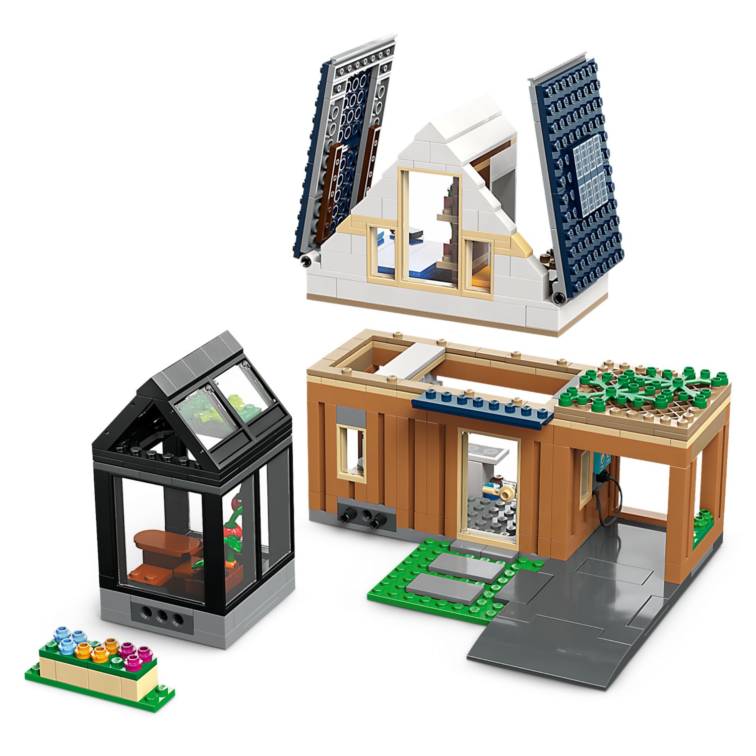 Конструктор LEGO City Family House and Electric Car блочный - фото 7