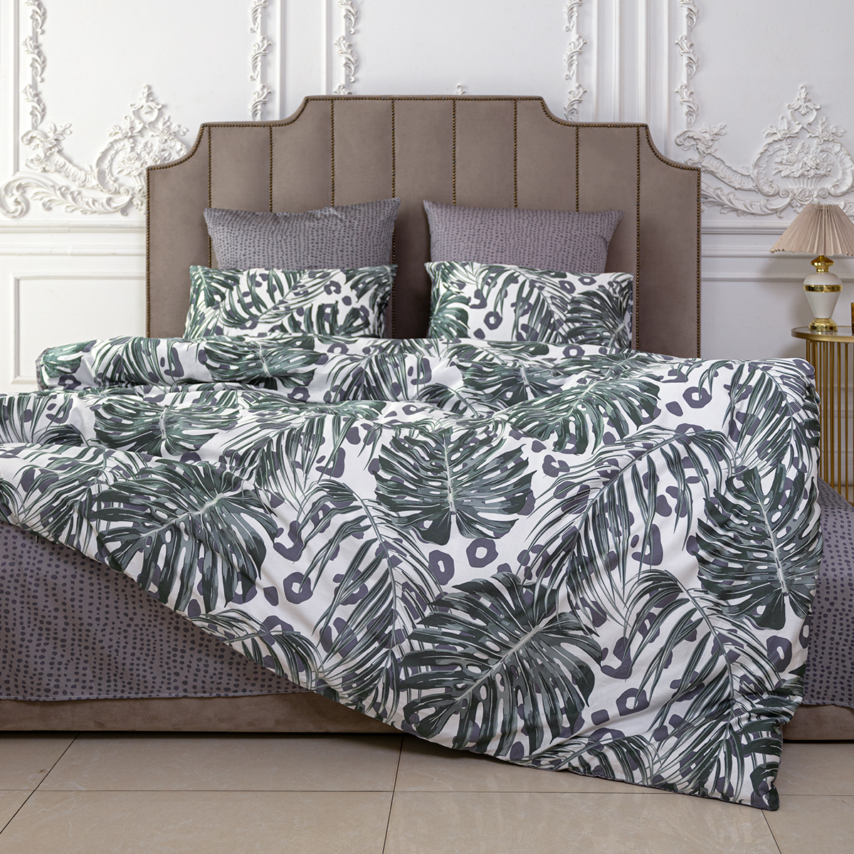Комплект постельного белья SORRENTO DELUXE Обернати 2-спальный макси 4 наволочки рис.4584-1+4584а-1 - фото 8