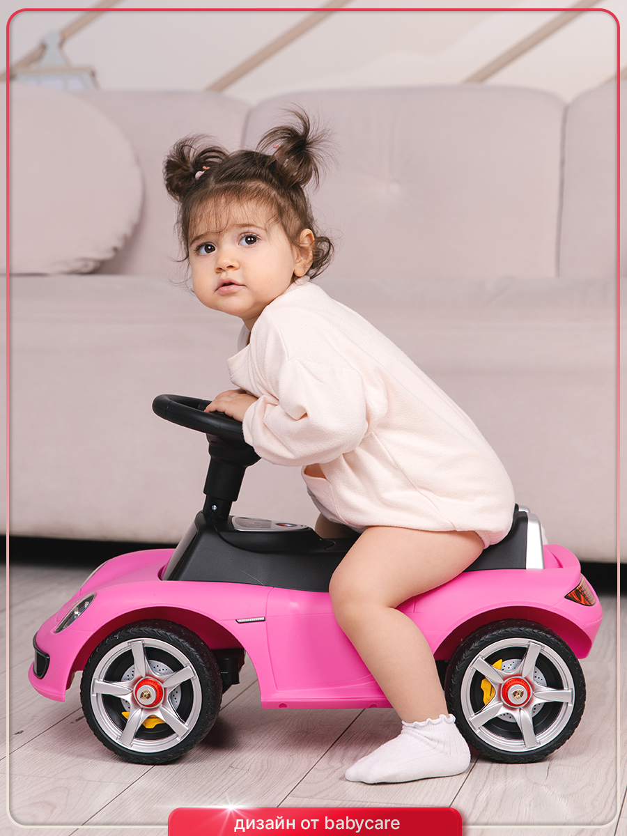Каталка BabyCare Порш розовый - фото 15