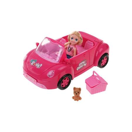 Игровой набор Наша Игрушка машинки розовый