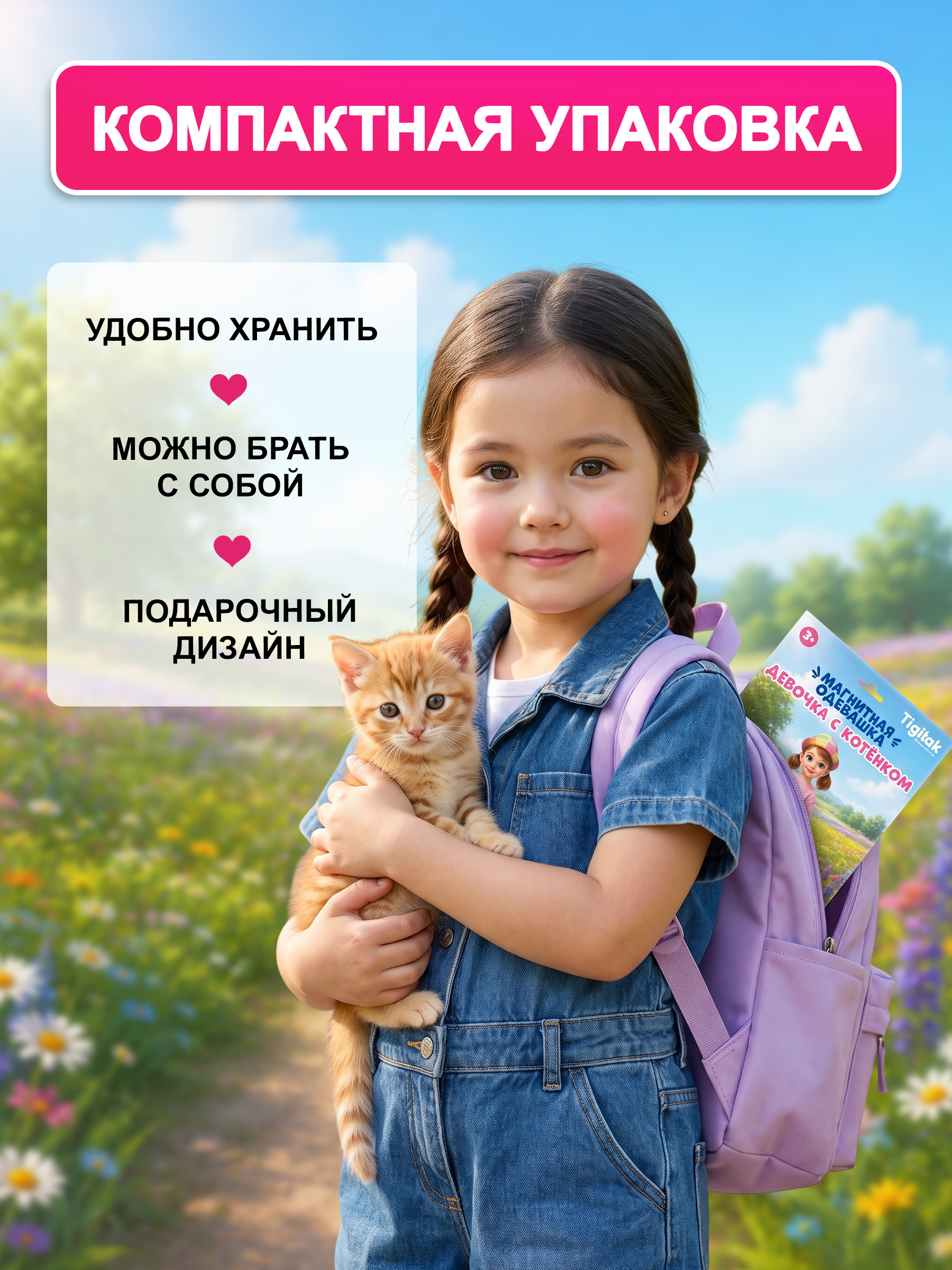 Настольная игра Tigitak Девочка с котенком - фото 9