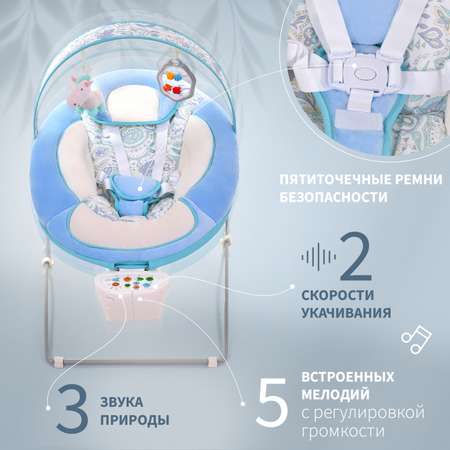 Кресло-электрокачели Nuovita Cullare Cielo Небо