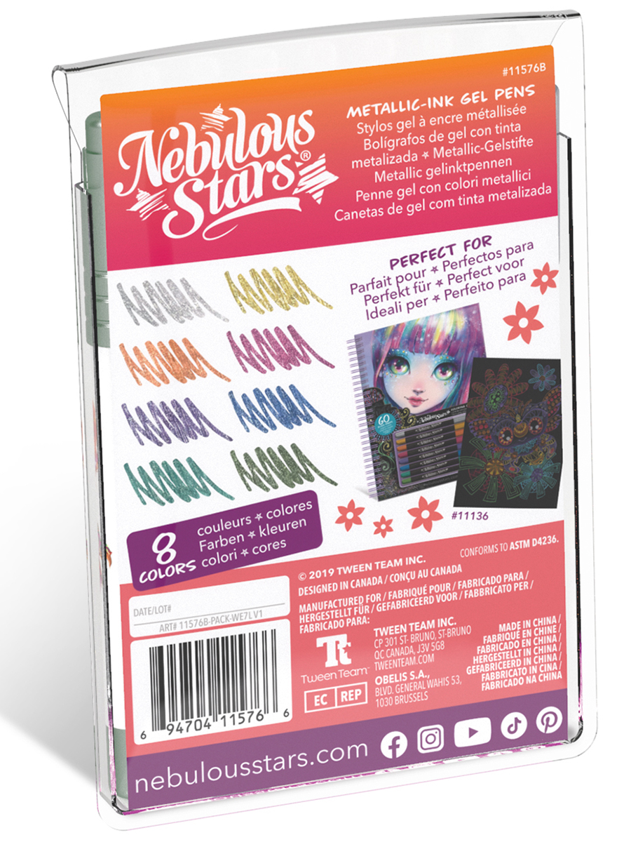 Ручка гелевая Nebulous Stars 8 шт. - фото 7