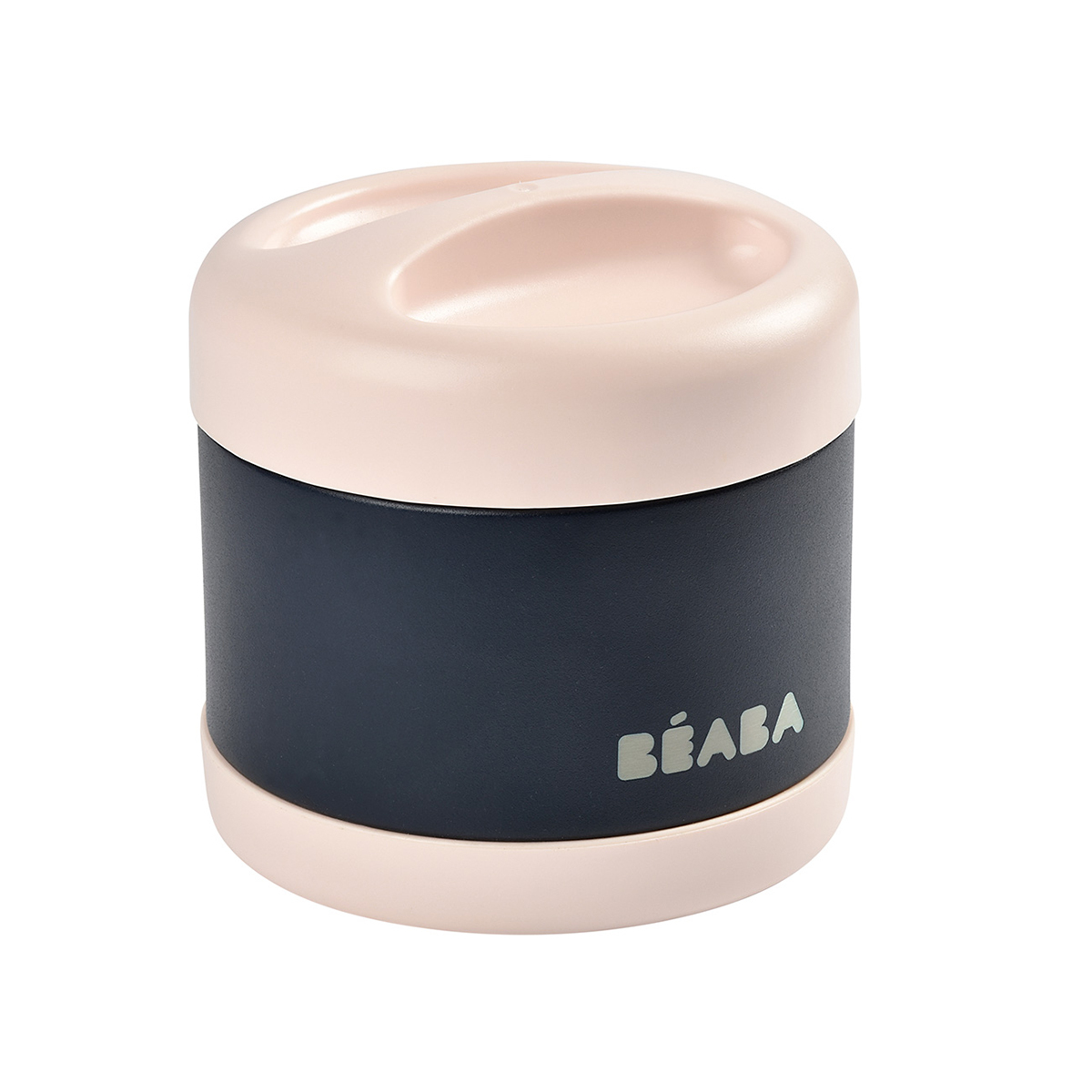 Термоконтейнер для еды, детского питания BEABA THERMO-PORTION INOX 500 мл черно-розовый - фото 2