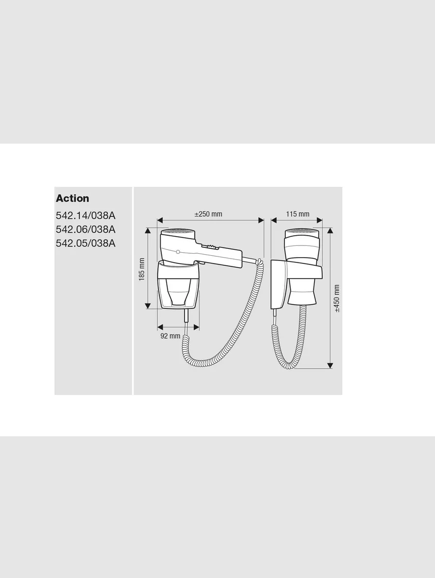 Фен Valera Action Super Plus 542.06/038A White - фото 3
