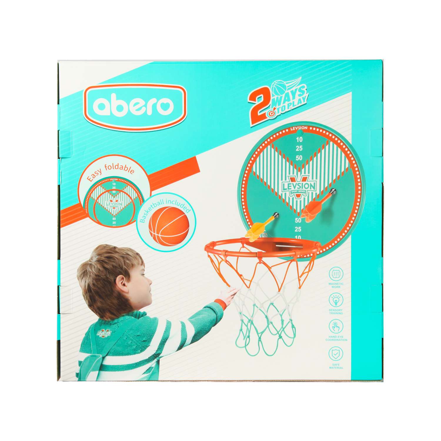 Игра активная Abero 2в1 Магнитный дартс и баскетбольное кольцо FCJ1262087 - фото 11