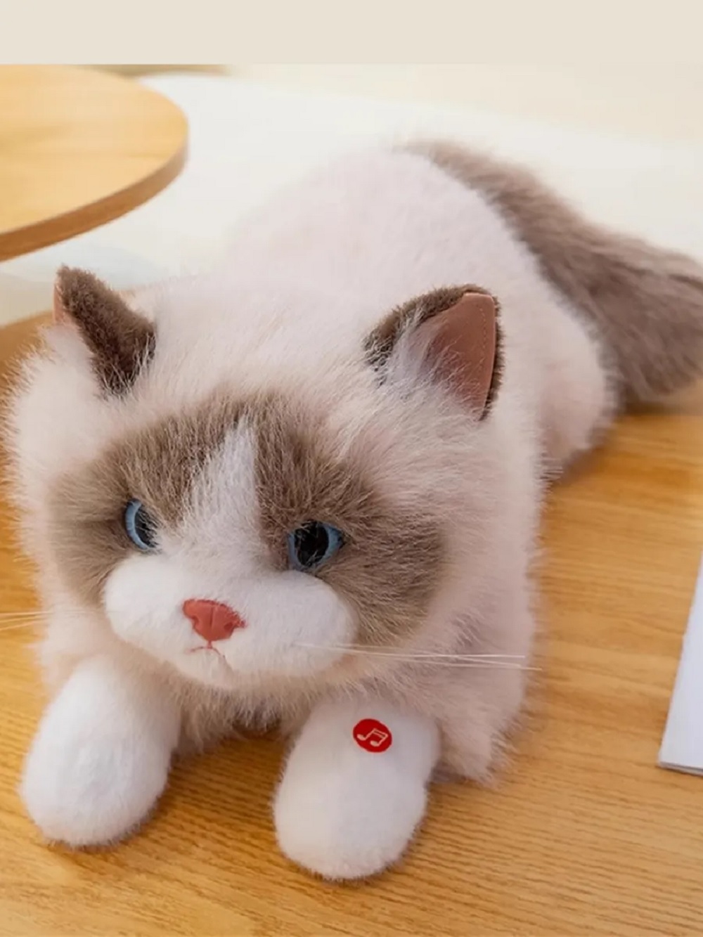 Мягкая игрушка ТОТОША котик плюшевый со звуком 40 см - фото 5