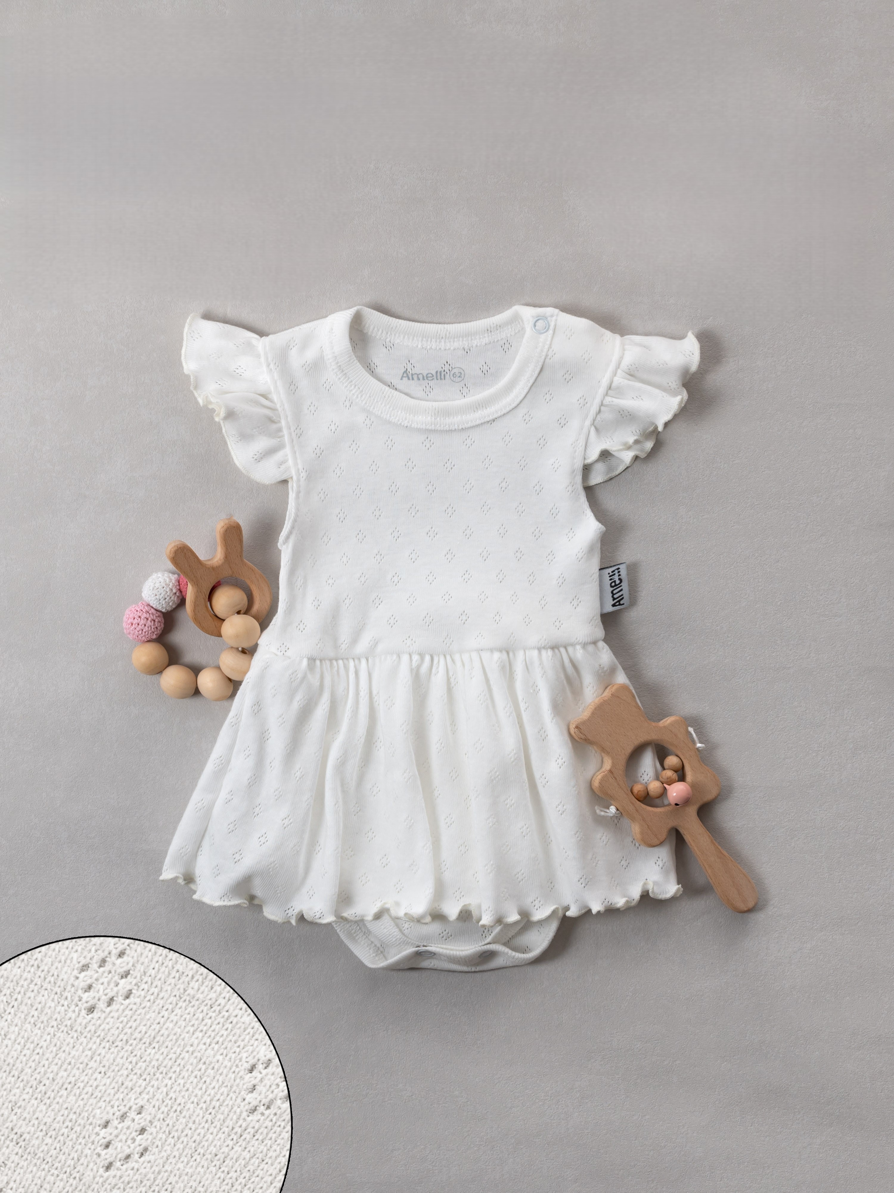 Боди-платье Amelli 290.050.0.0.044бел - фото 3