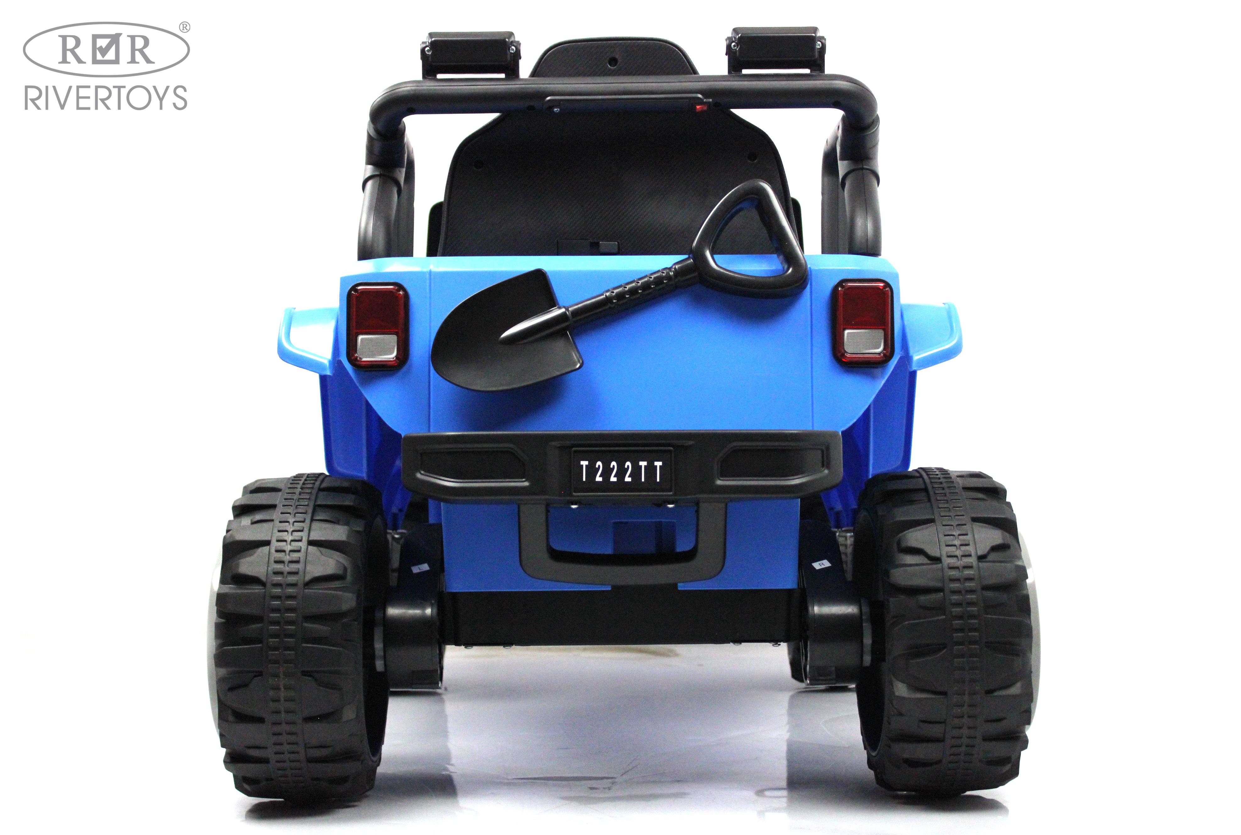 Электромобиль RIVERTOYS T222TT-4WD-BLUE С пультом ДУ - фото 8
