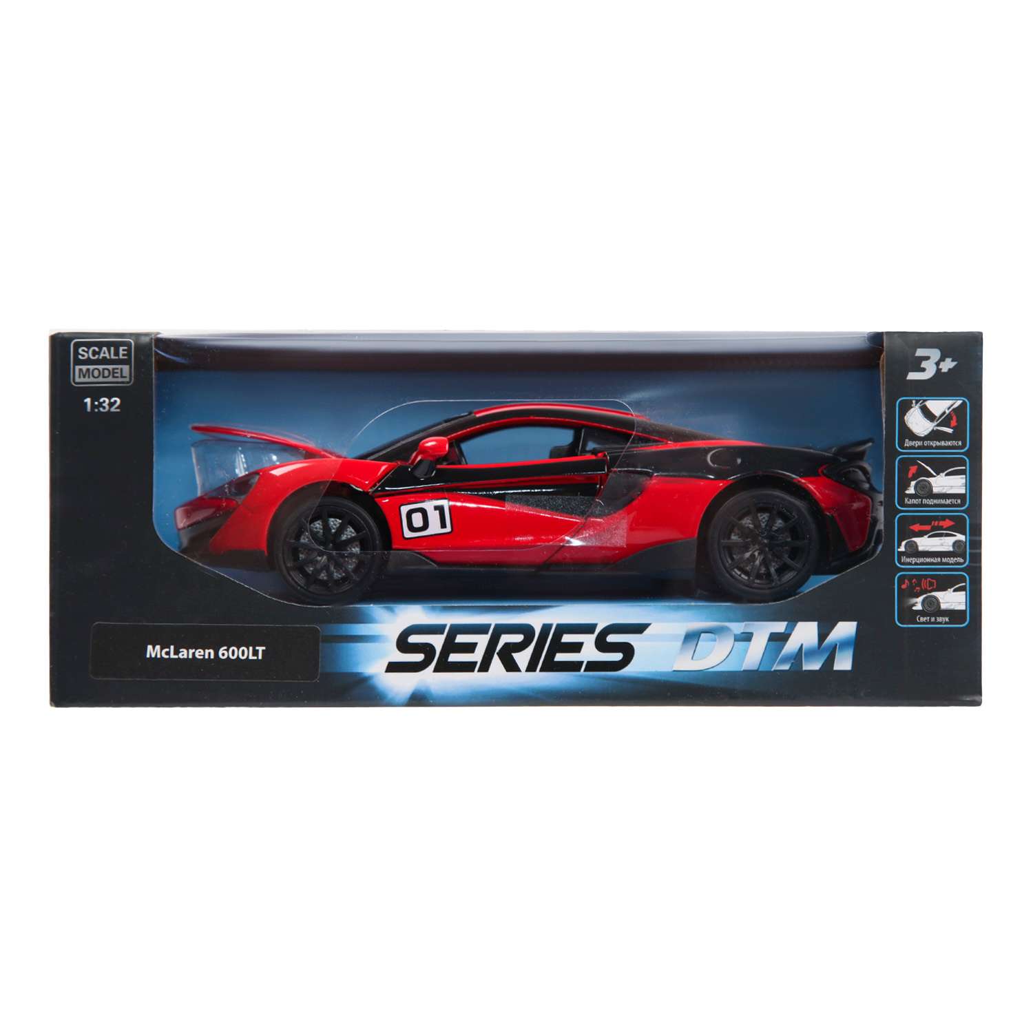 Автомобиль Mobicaro McLaren 600LT 1:32 красный 664994(E) - фото 2