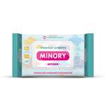 Влажные салфетки Minory антибактериальные 40 шт.