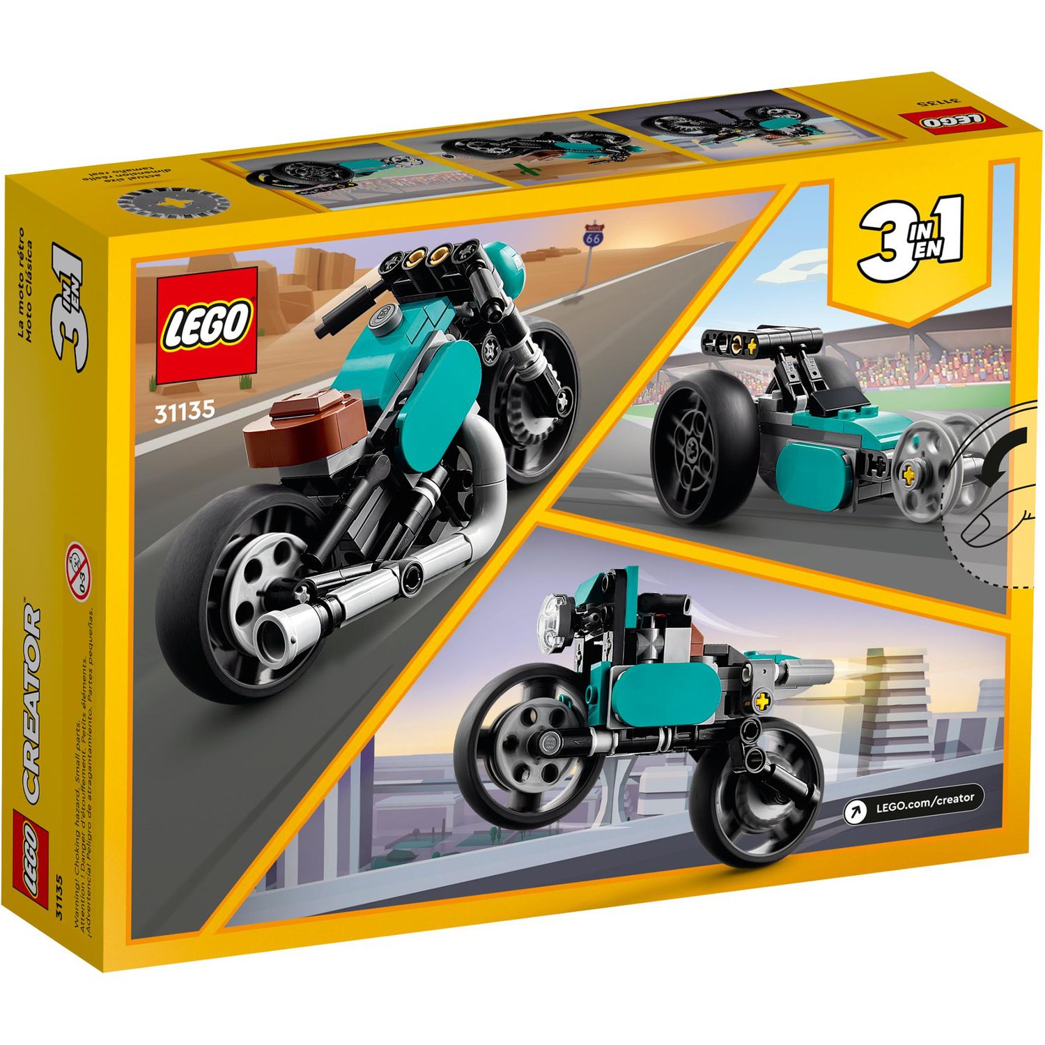 Конструктор LEGO Creator Vintage Motorcycle 128 дет. - фото 8