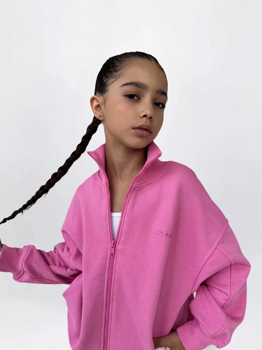 Толстовка ROOMY ESSENCE STREEThd/pink - фото 1