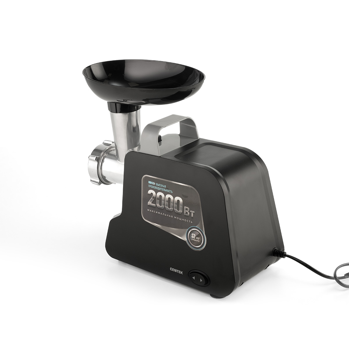 Мясорубка CENTEK CT-1603 Black - фото 7