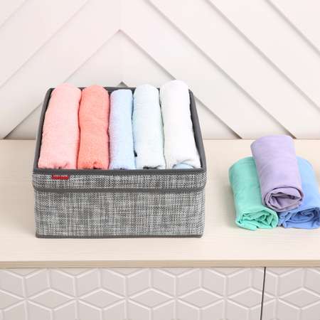 Корзина для хранения с ручками CASY HOME 30х30х14см ВА-064